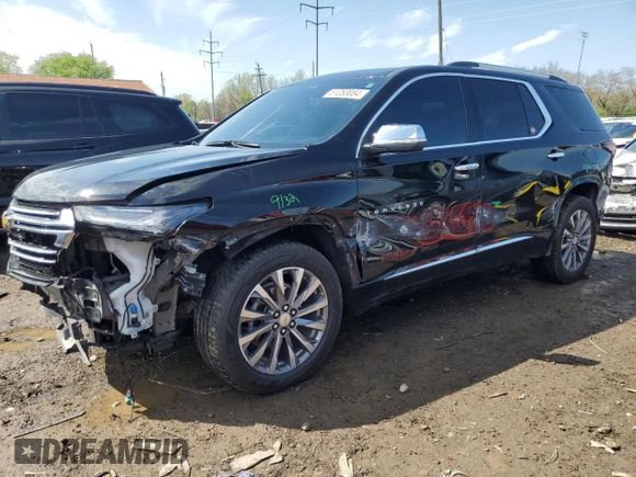 2022 Chevrolet Traverse Premier with VIN 1GNERKKW9NJ195517, listed as a Copart auction lot 51283084 with 30,194 mi miles and Salvage Title. Bid and sale history available at carsss.com. Image 1.
