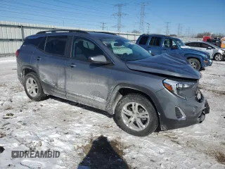 2021 GMC Terrain SLE with VIN 3GKALTEV4ML361696, listed as a Copart auction lot 46152475 with 15,452 mi miles and Salvage Title. Bid and sale history available at carsss.com. Image 4.