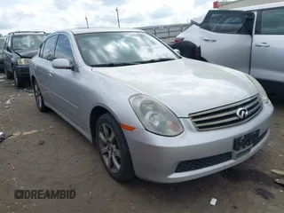 2006 Infiniti G35 with VIN JNKCV51F06M603691, listed as a IAAI auction lot 41932117 with 179,200 mi miles. Bid and sale history available at carsss.com. Image 1.