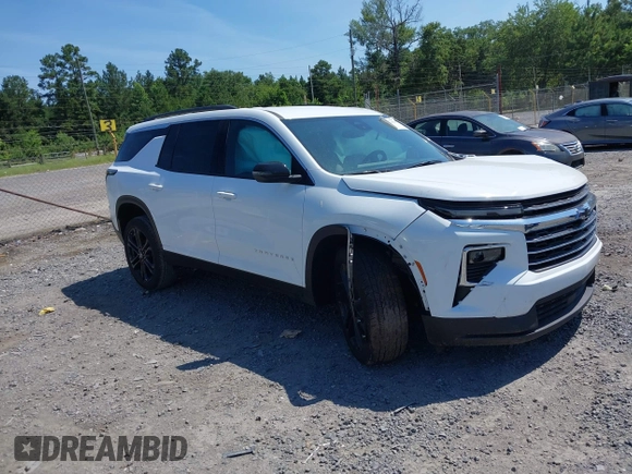 2025 Chevrolet Traverse FWD LT with VIN 1GNERGRS7SJ144304, listed as a IAAI auction lot 42522424 with 4,081 mi miles and . Bid and sale history available at DreamBid. Image 1.