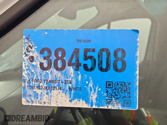 2018 Ford Transit with VIN 1FTYR1YG2JKB43974, listed as a IAAI auction lot 41852638 with 104,713 mi miles and . Bid and sale history available at DreamBid. Image 25.