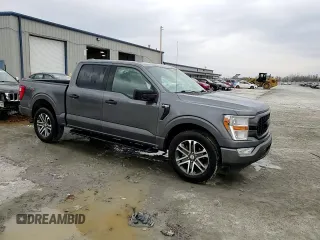 2021 Ford F-150 XL with VIN 1FTEW1CP1MFA48094, listed as a Copart auction lot 47822195 with 56,506 mi miles and Salvage Title. Bid and sale history available at carsss.com. Image 13.