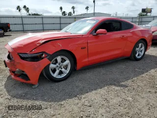 2015 Ford Mustang V6 with VIN 1FA6P8AM8F5395813, listed as a Copart auction lot 55680025 with 76,205 mi miles and Salvage title. Bid and sale history available at DreamBid. Image 1.