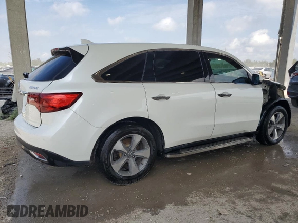 2015 Acura MDX with VIN 5FRYD3H24FB002017, listed as a Copart auction lot 57787255 with 138,046 mi miles and Salvage title. Bid and sale history available at DreamBid. Image 3.