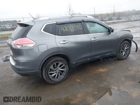 2016 Nissan Rogue SL with VIN 5N1AT2MV9GC769999, listed as a IAAI auction lot 42011030 with 89,193 mi miles and . Bid and sale history available at DreamBid. Image 4.