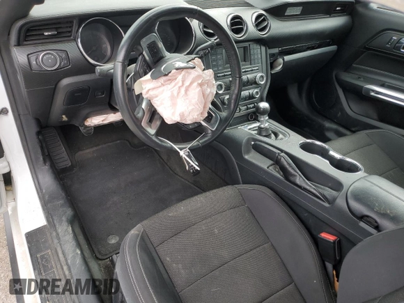 2016 Ford Mustang V6 with VIN 1FA6P8AM7G5241479, listed as a Copart auction lot 50695455 with 117,745 mi miles and Salvage title. Bid and sale history available at DreamBid. Image 8.