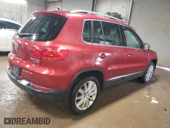2013 Volkswagen Tiguan SE z VIN WVGBV3AX8DW092397, wystawiony jako Copart lot #51956225 z przebiegiem 138 901 mil mil oraz Szkoda całkowita • Salvage title. Historia ofert i sprzedaży dostępna na DreamBid. Obrazek 3.