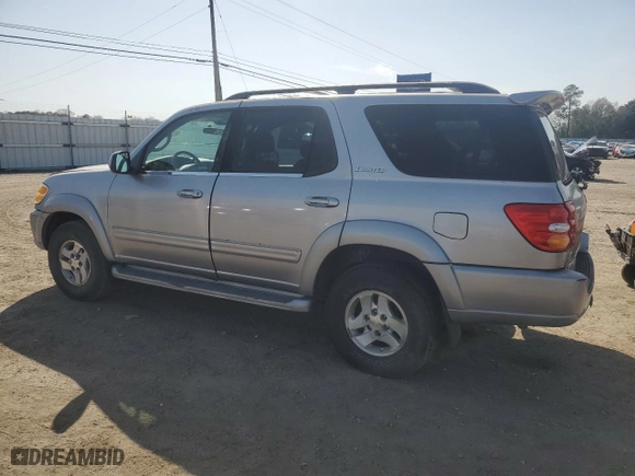2002 Toyota Sequoia Limited with VIN 5TDZT38A42S064877, listed as a Copart auction lot 48266525 with 141,403 mi miles and Clean Title. Bid and sale history available at carsss.com. Image 2.