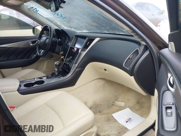 2017 Infiniti Q50 Premium with VIN JN1EV7AP3HM737017, listed as a IAAI auction lot 41473423 with 75,902 mi miles and . Bid and sale history available at DreamBid. Image 5.