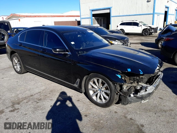 2019 BMW 7 Series 740i with VIN WBA7E2C50KB217782, listed as a Copart auction lot 39865553 with 65,495 mi miles. Bid and sale history available at carsss.com. Image 4.