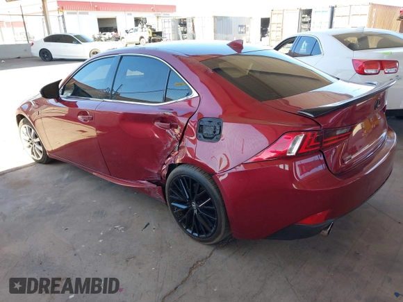 2015 Lexus IS 250 with VIN JTHBF1D2XF5044400, listed as a IAAI auction lot 42594810 with 103,068 mi miles and . Bid and sale history available at DreamBid. Image 3.