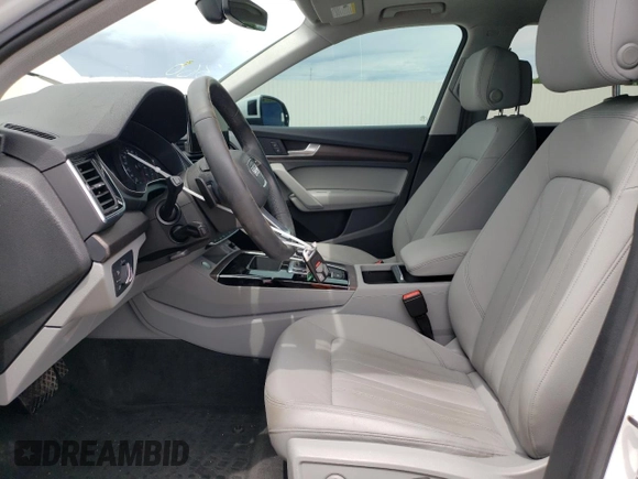 2021 Audi Q5 with VIN WA1AABFYXM2050645, listed as a Copart auction lot 53162383 with 23,012 mi miles and . Bid and sale history available at DreamBid. Image 7.