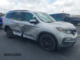 2021 Honda Pilot Special Edition z VIN 5FNYF5H22MB004756, wystawiony jako IAAI lot #42202090 z przebiegiem 46 966 mil mil oraz . Historia ofert i sprzedaży dostępna na DreamBid. Obrazek 1.