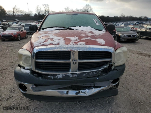 2007 Dodge Ram 1500 SLT with VIN 1D7HA18PX7J520482, listed as a Copart auction lot 45357495 with 158,176 mi miles and Salvage Title. Bid and sale history available at carsss.com. Image 5.