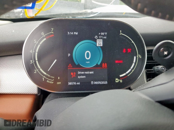 2022 MINI Hardtop Cooper S z VIN WMW53DH09N2R81558, wystawiony jako Copart lot #59386755 z przebiegiem 38 576 mil mil oraz Szkoda całkowita • Salvage title. Historia ofert i sprzedaży dostępna na DreamBid. Obrazek 9.