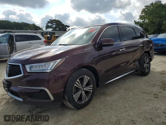 2017 Acura MDX with VIN 5FRYD4H32HB000638, listed as a Copart auction lot 71590044 with 177,372 mi miles and Salvage Title. Bid and sale history available at carsss.com. Image 1.