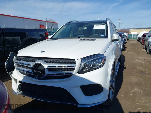 2018 Mercedes-Benz GLS 550 with VIN 4JGDF7DE8JB029455, listed as a IAAI auction lot 41674129 with 67,209 mi miles and . Bid and sale history available at DreamBid. Image 12.