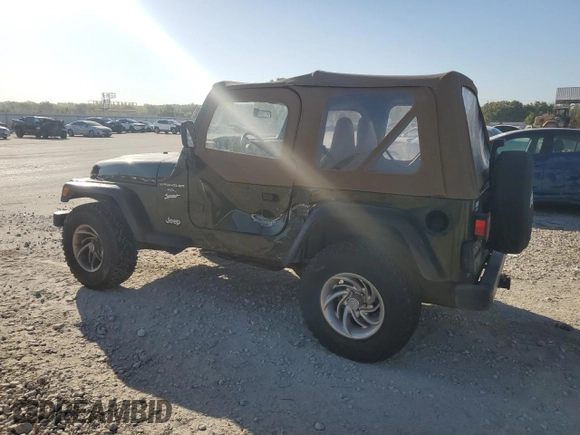 1998 Jeep Wrangler Sport with VIN 1J4FY19S0WP709843, listed as a Copart auction lot 74312254 with 147,010 mi miles and Salvage Title. Bid and sale history available at carsss.com. Image 2.