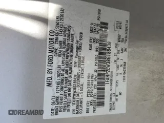 2011 Ford Taurus SEL with VIN 1FAHP2EW3BG188438, listed as a Copart auction lot 75275154 with Not Provided miles and Salvage Title. Bid and sale history available at DreamBid. Image 12.