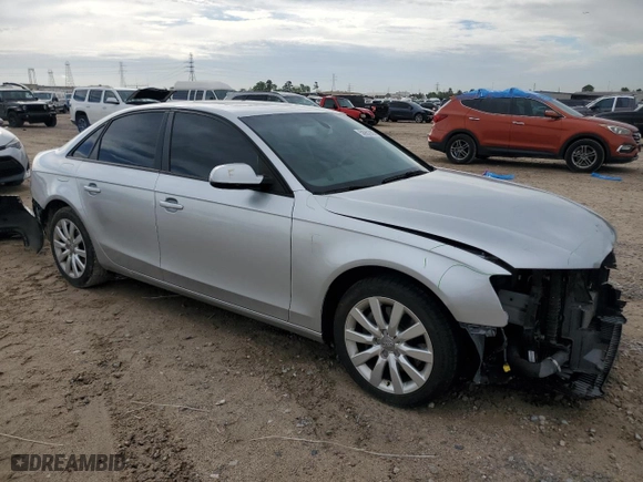 2014 Audi A4 Premium with VIN WAUAFAFL0EA119465, listed as a Copart auction lot 50962965 with 90,663 mi miles and Salvage Title. Bid and sale history available at carsss.com. Image 4.