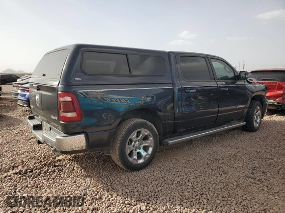 2020 Ram 1500 Big Horn with VIN 1C6SRFFM6LN201007, listed as a Copart auction lot 46459055 with 0 mi miles and Salvage Title. Bid and sale history available at carsss.com. Image 3.