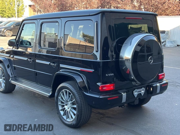 2023 Mercedes-Benz G 550 with VIN W1NYC6BJ6PX474872, listed as a Copart auction lot 74717934 with 18,299 mi miles and Clean Title. Bid and sale history available at DreamBid. Image 3.