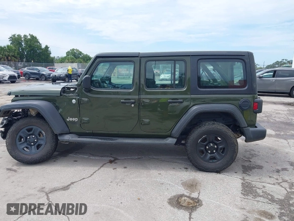 2021 Jeep Wrangler Unlimited Sport S с VIN 1C4HJXDNXMW553207, выставлен на аукционе IAAI как лот 42791218 с пробегом 69 770 миль миль и . История ставок и продаж доступна на DreamBid. Изображение 14.