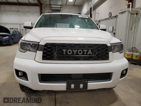 2021 Toyota Sequoia TRD Pro with VIN 5TDEY5B10MS181590, listed as a Copart auction lot 41395405 with 0 mi miles and Salvage Title. Bid and sale history available at carsss.com. Image 5.