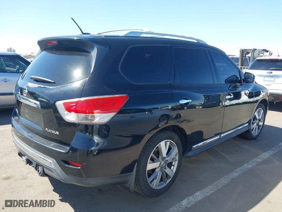 2013 Nissan Pathfinder SL with VIN 5N1AR2MN7DC615401, listed as a IAAI auction lot 41851881 with 150,266 mi miles. Bid and sale history available at carsss.com. Image 4.