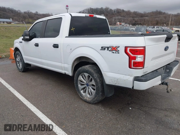 2018 Ford F-150 XL with VIN 1FTEW1E59JKD99284, listed as a IAAI auction lot 41203530 with 153,800 mi miles. Bid and sale history available at carsss.com. Image 3.