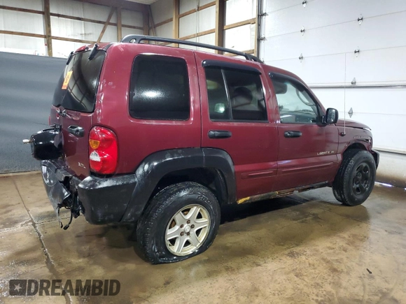 2002 Jeep Liberty Limited with VIN 1J4GL58K62W358660, listed as a Copart auction lot 61719985 with 195,873 mi miles and Salvage title. Bid and sale history available at DreamBid. Image 3.