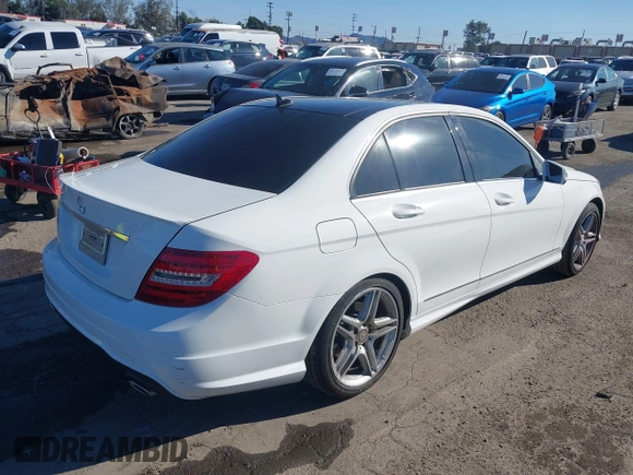 2014 Mercedes-Benz C 350 Sport with VIN WDDGF5HB5EA914042, listed as a IAAI auction lot 41322839 with 53,821 mi miles and . Bid and sale history available at DreamBid. Image 4.