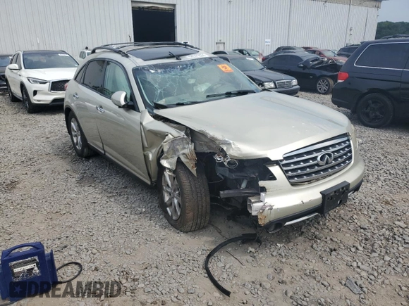 2007 Infiniti FX with VIN JNRAS08W37X203103, listed as a Copart auction lot 64521224 with 124,227 mi miles and Salvage title. Bid and sale history available at DreamBid. Image 4.