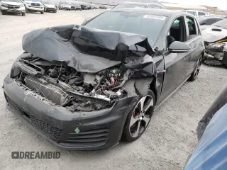 2017 Volkswagen Golf GTI S with VIN 3VW447AU8HM059755, listed as a Copart auction lot 82691584 with 45,530 mi miles and Salvage Title. Bid and sale history available at carsss.com. Image 1.