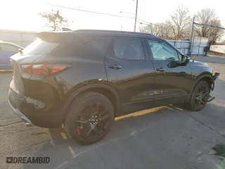 2021 Chevrolet Blazer LT with VIN 3GNKBCRS3MS570928, listed as a Copart auction lot 48941235 with 52,657 mi miles and Salvage Title. Bid and sale history available at carsss.com. Image 3.
