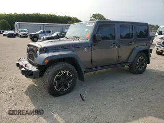 2016 Jeep Wrangler Unlimited Rubicon with VIN 1C4BJWFG1GL183933, listed as a Copart auction lot 58502105 with 110,764 mi miles and Salvage title. Bid and sale history available at DreamBid. Image 1.