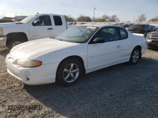 2001 Chevrolet Monte Carlo SS with VIN 2G1WX15KX19136335, listed as a Copart auction lot 48341105 with 211,073 mi miles and Salvage Title. Bid and sale history available at carsss.com. Image 1.