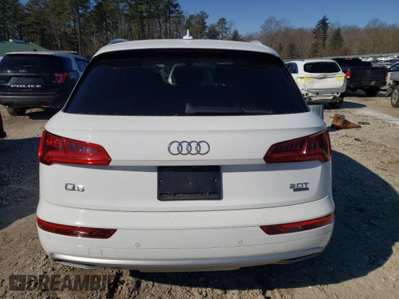 2018 Audi Q5 Premium Plus with VIN WA1BNAFY8J2211198, listed as a Copart auction lot 46573035 with 78,110 mi miles and Salvage Title. Bid and sale history available at carsss.com. Image 6.