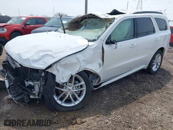 2023 Dodge Durango GT z VIN 1C4RDJDGXPC582271, wystawiony jako IAAI lot #42030003 z przebiegiem 25 380 mil mil oraz . Historia ofert i sprzedaży dostępna na DreamBid. Obrazek 2.