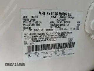 2023 Ford Explorer Timberline z VIN 1FMSK8JH3PGB26372, wystawiony jako Copart lot #54015895 z przebiegiem 29 414 mil mil oraz Szkoda całkowita • Salvage title. Historia ofert i sprzedaży dostępna na DreamBid. Obrazek 12.