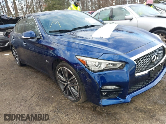 2017 Infiniti Q50 Premium with VIN JN1EV7AR1HM840017, listed as a IAAI auction lot 41006689 with Not provided miles and . Bid and sale history available at DreamBid. Image 1.
