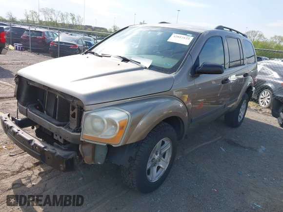 2006 Dodge Durango SLT with VIN 1D4HD48NX6F154268, listed as a IAAI auction lot 42027123 with 265,054 mi miles. Bid and sale history available at carsss.com. Image 2.