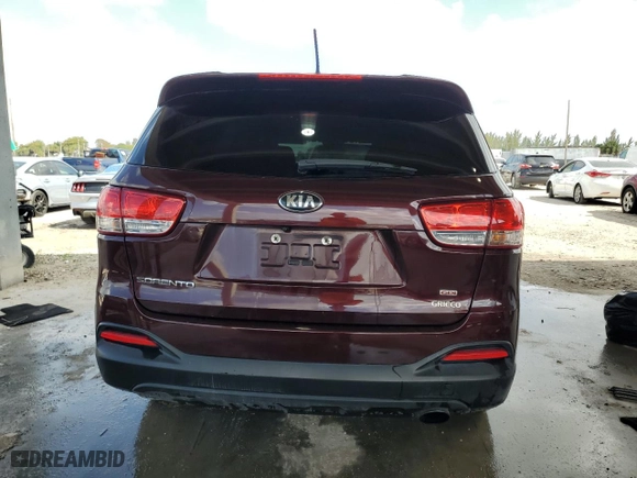 2017 Kia Sorento LX with VIN 5XYPG4A31HG201468, listed as a Copart auction lot 51784215 with 110,940 mi miles and Salvage Title. Bid and sale history available at carsss.com. Image 6.