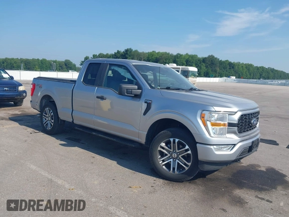 2022 Ford F-150 XL with VIN 1FTEX1EP3NFA65331, listed as a IAAI auction lot 42601392 with 21,187 mi miles and . Bid and sale history available at DreamBid. Image 1.