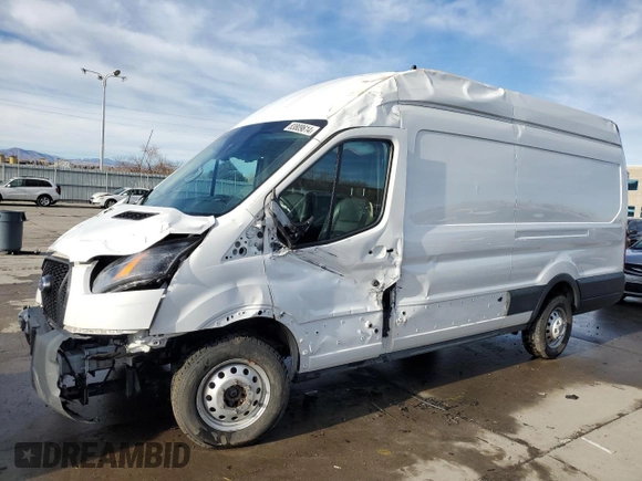 2022 Ford Transit Cargo with VIN 1FTBR3U80NKA64888, listed as a Copart auction lot 83809614 with 75,978 mi miles and Salvage Title. Bid and sale history available at DreamBid. Image 1.