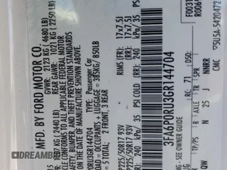 2016 Ford Fusion Titanium Hybrid with VIN 3FA6P0RU3GR144704, listed as a Copart auction lot 51850175 with 148,890 mi miles and Salvage Title. Bid and sale history available at carsss.com. Image 15.