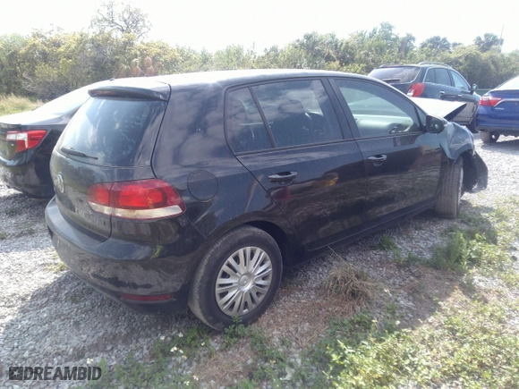 2011 Volkswagen Golf with VIN WVWDA7AJ1BW101448, listed as a IAAI auction lot 41673677 with 65,066 mi miles. Bid and sale history available at carsss.com. Image 4.