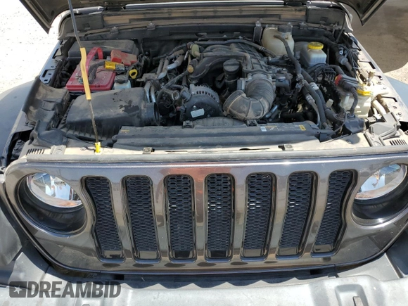 2022 Jeep Wrangler Unlimited Sport S with VIN 1C4HJXDG7NW119880, listed as a Copart auction lot 61948555 with 31,381 mi miles and Salvage title. Bid and sale history available at DreamBid. Image 11.