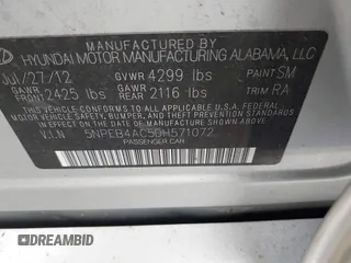 2013 Hyundai Sonata GLS z VIN 5NPEB4AC5DH571072, wystawiony jako IAAI lot #42518976 z przebiegiem 150 259 mil mil oraz . Historia ofert i sprzedaży dostępna na DreamBid. Obrazek 9.