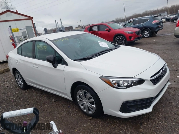2021 Subaru Impreza with VIN 4S3GKAB61M3605939, listed as a IAAI auction lot 41125198 with 42,168 mi miles. Bid and sale history available at carsss.com. Image 1.